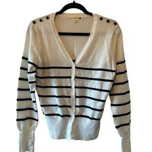 Cotton On White/Blue Striped Cardigan